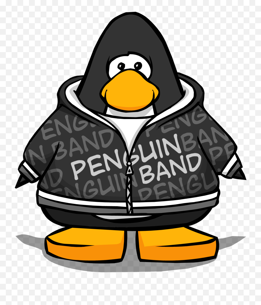 Black Penguin Band Hoodie Club Penguin Wiki Fandom - Blue Cp Emoji,Name A Band With Emojis