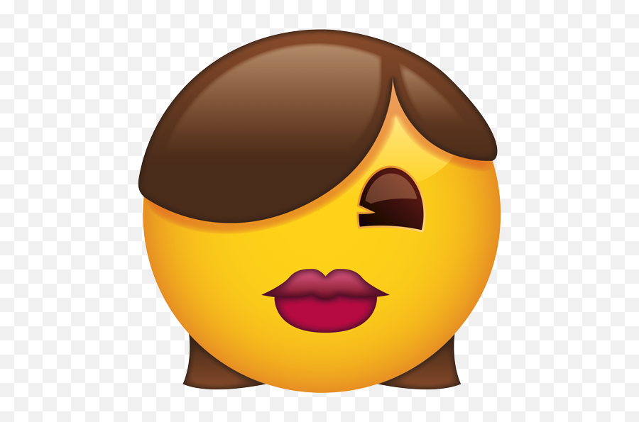 Emoji U2013 The Official Brand Female Face With Brown Hair - Happy,Female Emoji