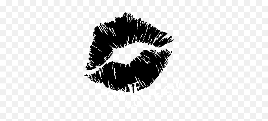 Black Lipstick Emoji - Black Lip Print Png,Lipstick Emoji