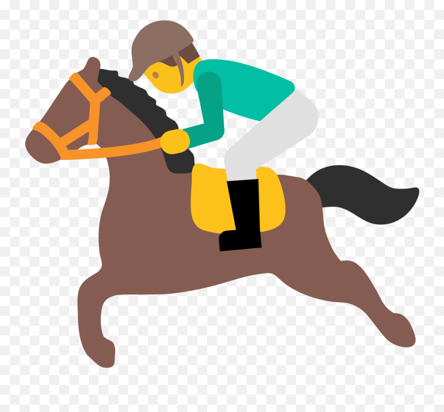 Caballos Clipart - Ride A Horse Emoji,Emojis Carreras