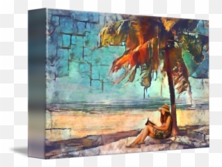 Abstract Beach With Girl By Jerry Bacik - Horizontal Emoji,Abstract Emotion Photography