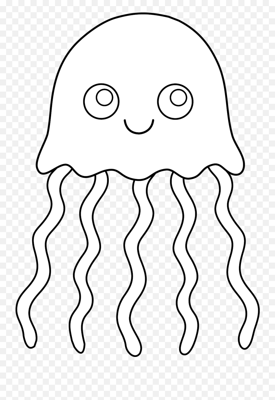 Coloring Pages Jellyfish U2013 Iconcreatorinfo - Jellyfish Clipart Coloring Emoji,Emoticon Pesonal