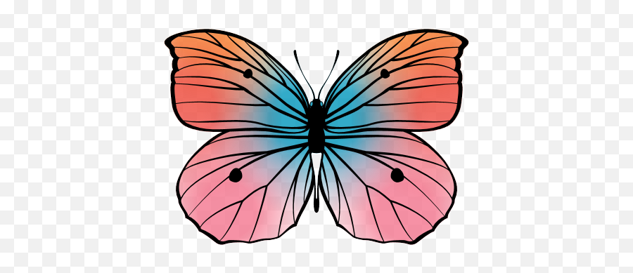 Butterfly Garden - Girly Emoji,Janice Glenn Away Like Emotions Colors Are A Reflection Of Life