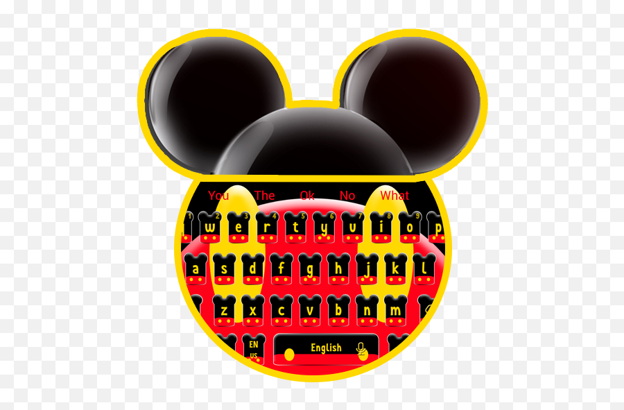 Cute Micky Bow Keyboard Theme 10001007 Apk Download - Dot Emoji,Mouse Kawaii Emoticon