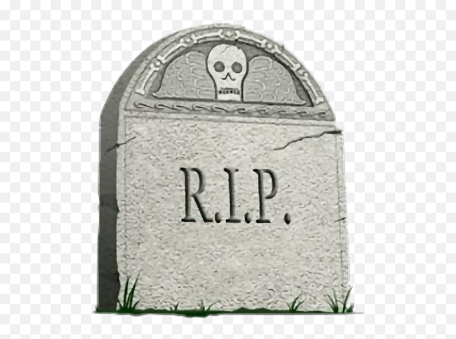 Rip Dead Grave Gravestone Tombstone Sticker By Gay A - Transparent Background Gravestone Png Emoji,Grave Emoji