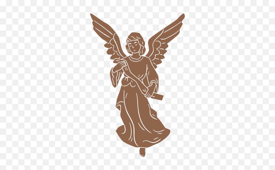 Angel Png U0026 Svg Transparent Background To Download - Silhouette Angel Nativity Scene Emoji,Christmas Emoticons Nativity