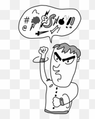 Stranger Danger And Cussing Kids - Saying Bad Words Emoji,Drawing Emotion Fear For Kids