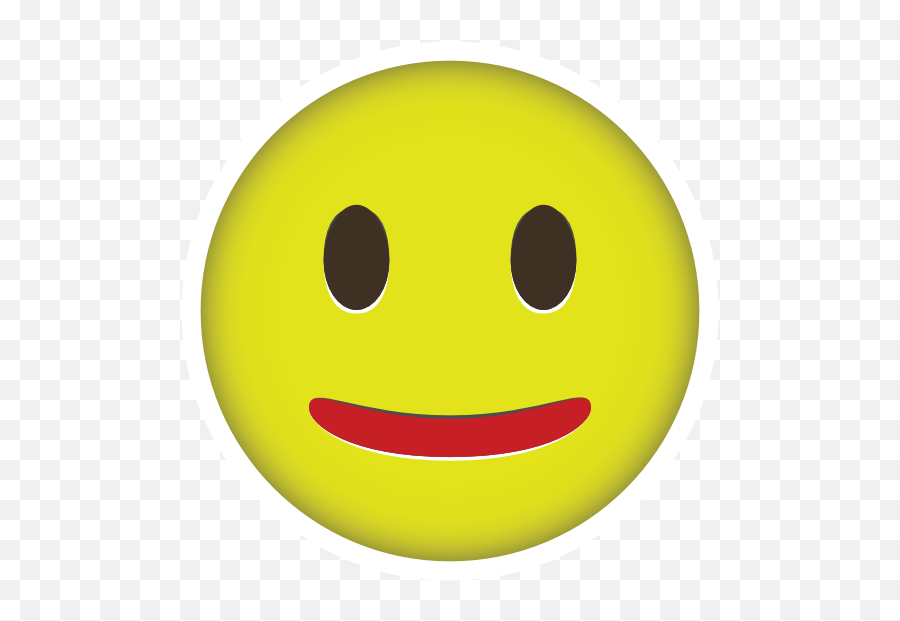 Phone Emoji Sticker Moderately Happy - Moderately Happy,Facebook Pouting Emoji Faces
