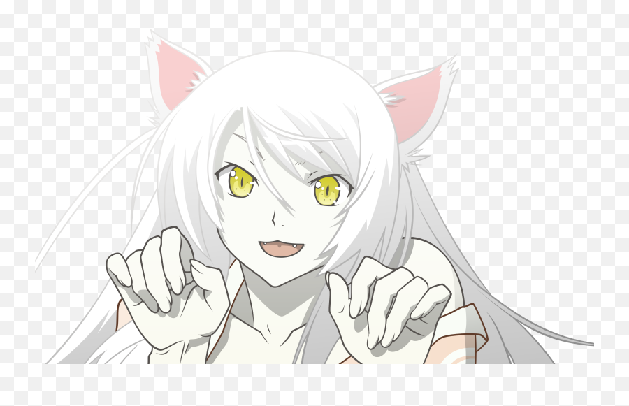 1358827 - Human With Cat Eyes Anime Emoji,Neko Head Emotion Ears
