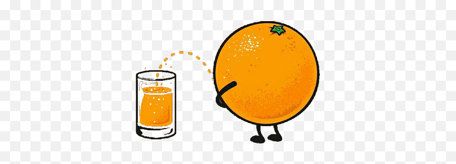 Orange Orangejuice Juice Glass Random - Highball Glass Emoji,Urine Emoji