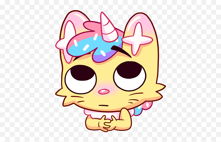 Vk Sticker 11 From Collection Candy Cat Download For Free Emoji,Cute Monster Animated Emoji