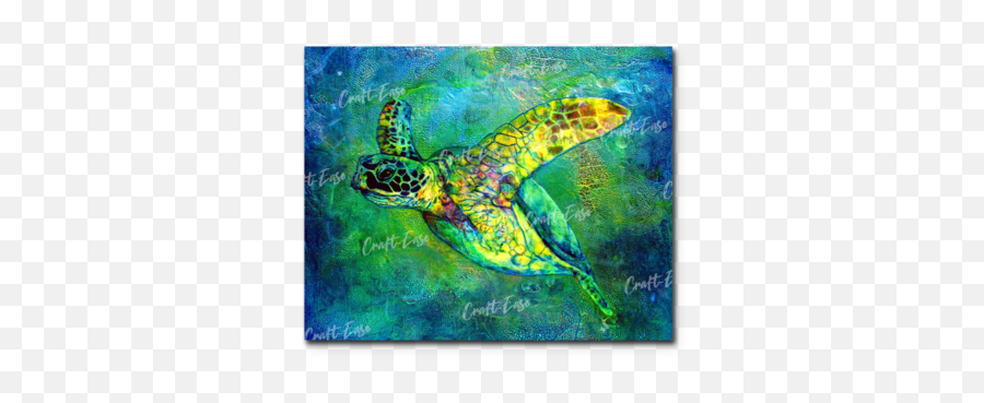 Calm Turtle Diamond Painting - Silent Journeyu2013 Craftease Emoji,Paintings That Create Emotion And Excitement