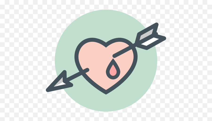 Arrow Bleeding Heart Icon - Language Emoji,Bleeding Heart Emoji