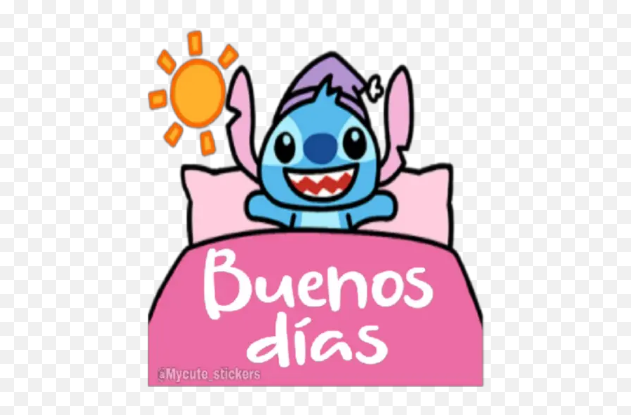 Sticker Maker - Stitch Letreros Emoji,Buenos Días Emojis