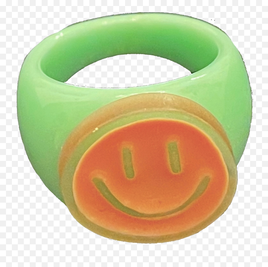 Happy Face Ring U2013 Sparklemuse Emoji,Green Lantern Ring Emoticon