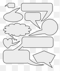 Speech And Thought Bubbles Stickers Free Printable Emoji,Thoguht Bubble Emoji
