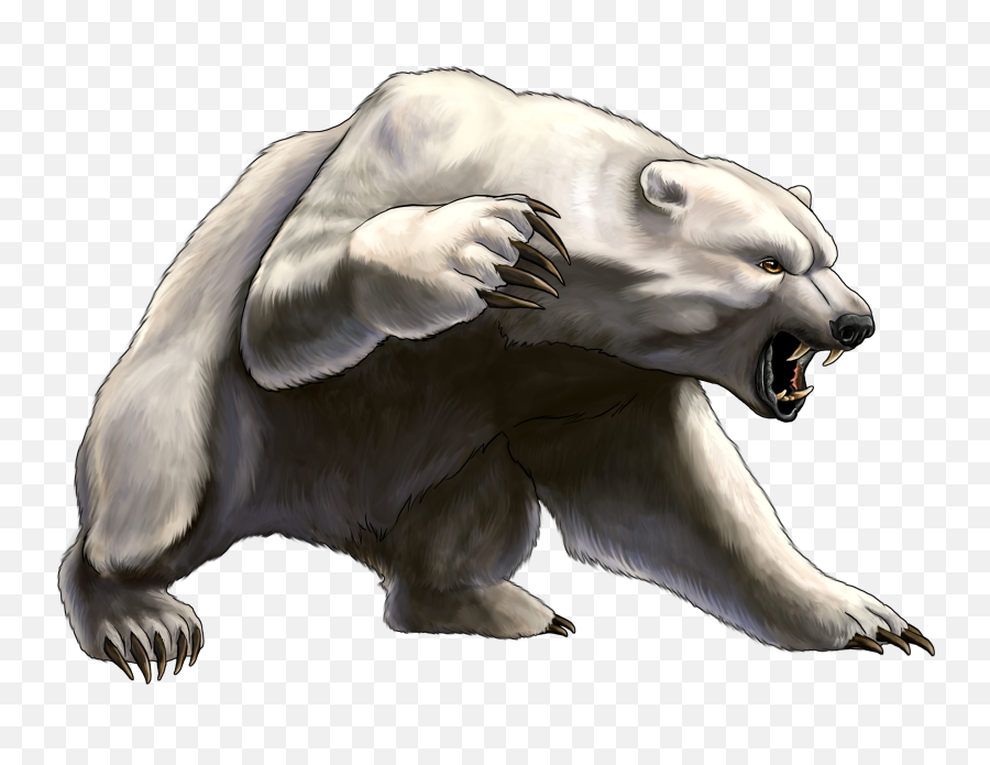 White Angry Bear Png Image Resolution - Angry Polar Bear Png Emoji,Angry Bear Emoji