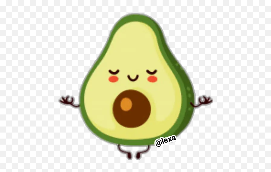 Sticker Maker - Avocado Yoga Emoji,What Is The Pregnant Emoji Meme