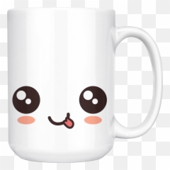 White 15oz Mug - Serveware Emoji,Coffee Cup Emoticon