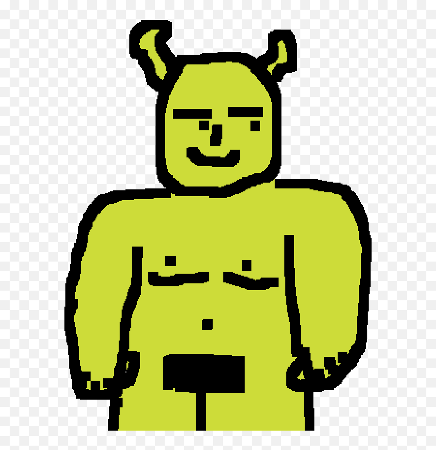 Cartoon Clipart Png Download - Easy Pixel Art Shrek Clipart Shrek Emoji,Shrek Emoticon