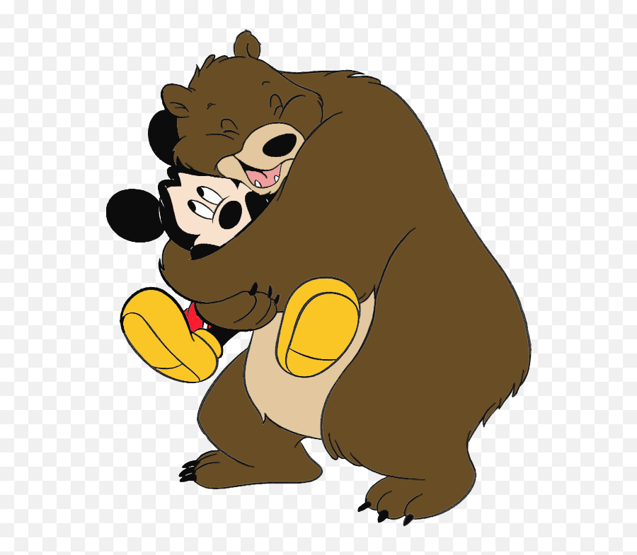 Free Clip Art - Bear Hug Cartoon Emoji,Cuddle Emoji