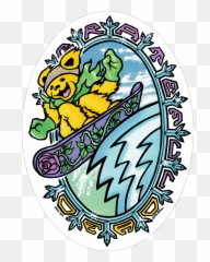 Care Bears Dead Sticker - Fictional Character Emoji,Grateful Dead Bear Emoji