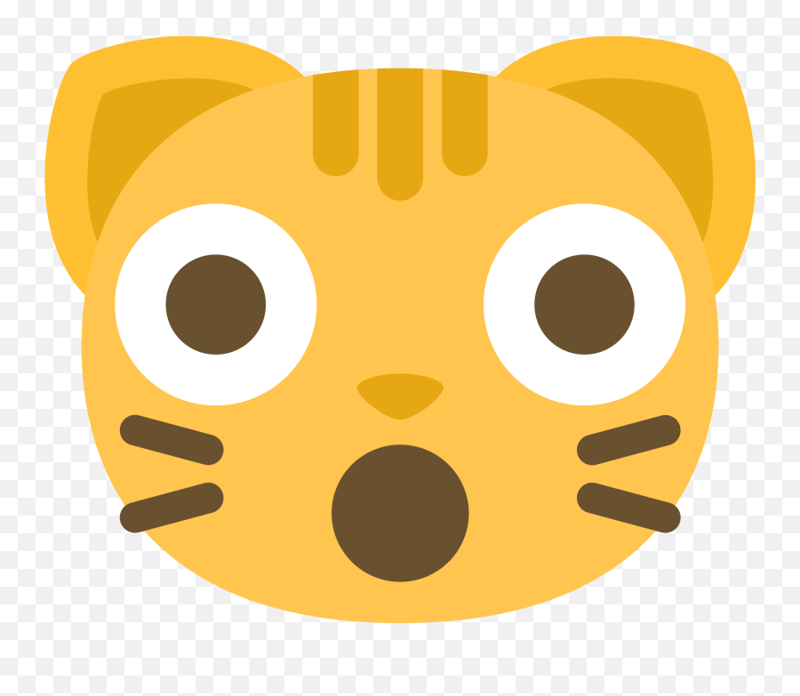 Free Cara De Gato Emoji Sorprendida Png With Transparent - Gasp Emoji,Shock Emoji