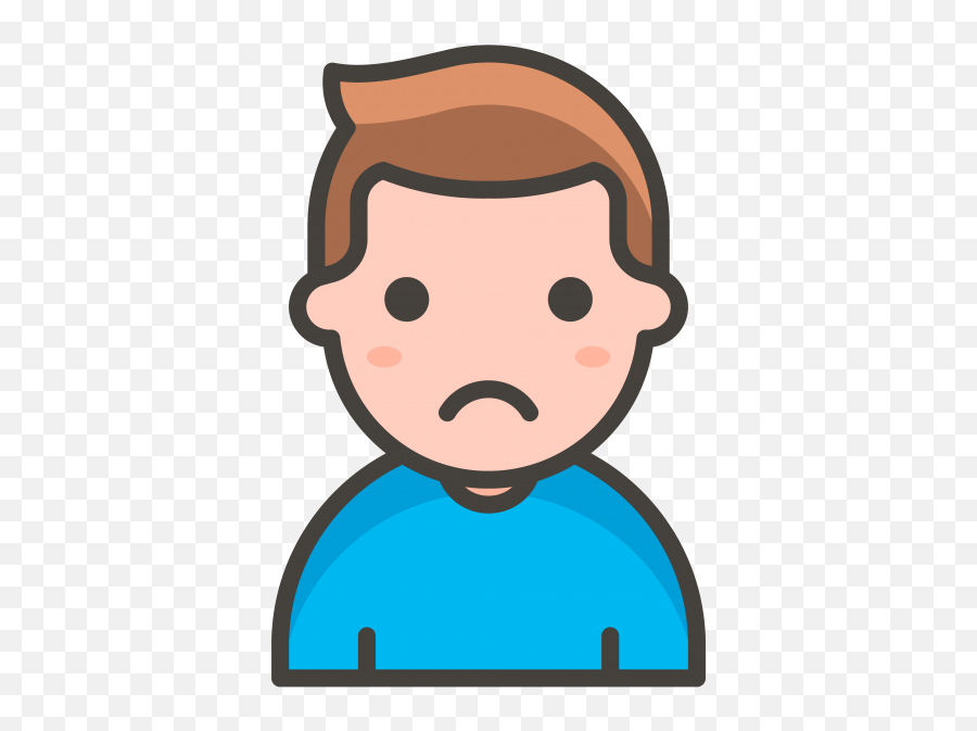 Man Frowning Emoji,Frown Emoji