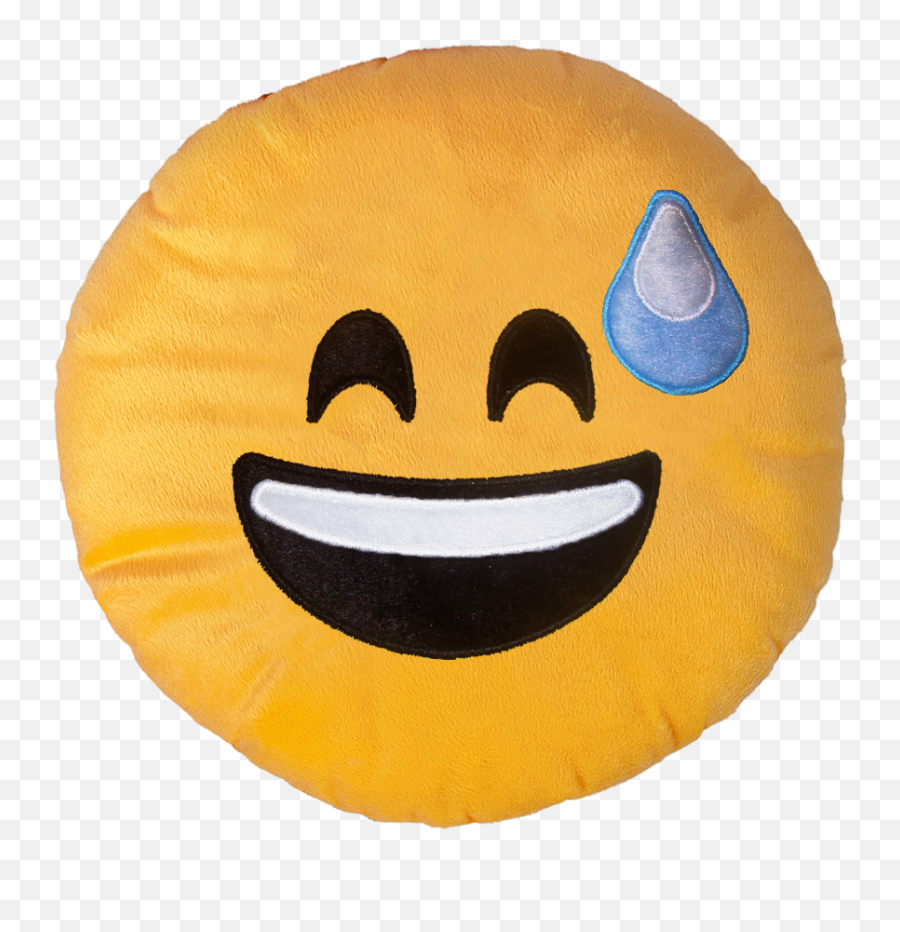 Carinha Zap Aliviado - Smiling Emoji Pillow,Emoticon Aliviado