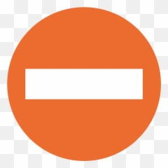 No Entry Emoji Clipart - Symbol No Exit,No Entry Emoji