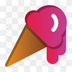 Ice Cream Cone Icon - Girly Emoji,Ice Cream Sun Emoji