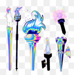 Torch Fire Flames Sticker - Vertical Emoji,Fire Torch Emoji
