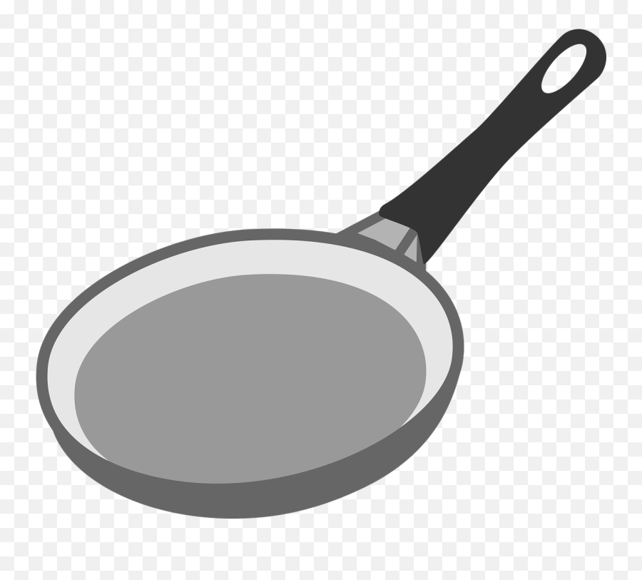 Pan Frying Kitchen - Black And White Frying Pan Clipart Emoji,Stirring The Pot Emoticon
