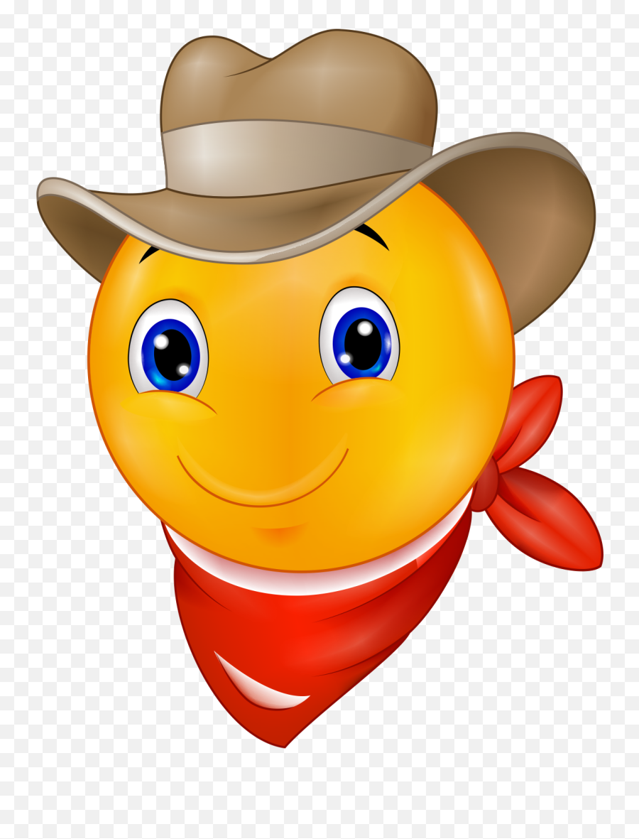 Cowboy Emoji Decal - Smiley Cowboy,Cowboy Emoji