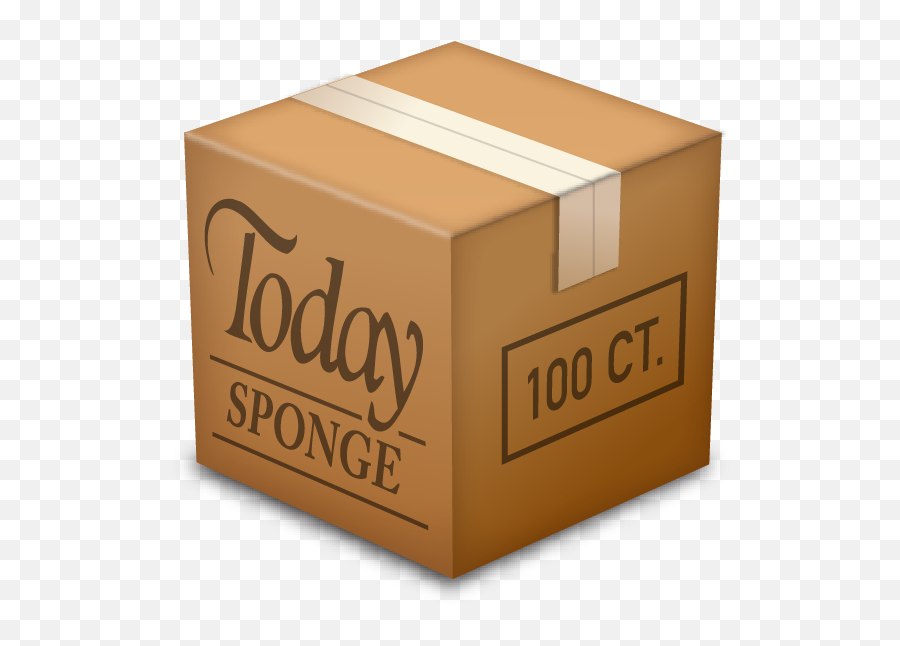 Download Emoji Round 2 Today Sponge Png - Cardboard Box,Sponge Emoji