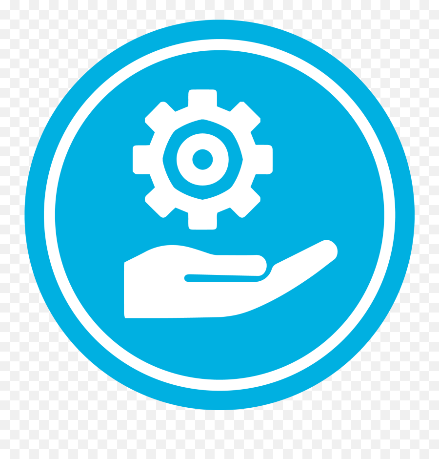 Managed Services - Gear And Wrench Icon White Emoji,Wan Smile Emoticon