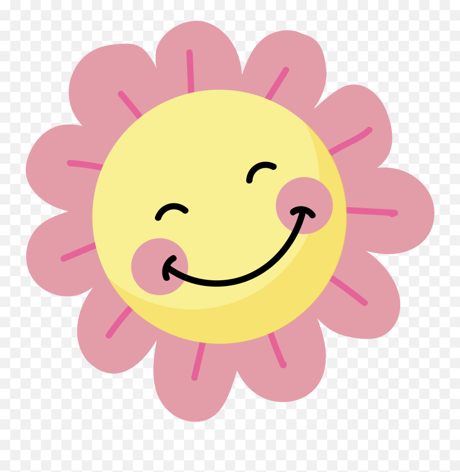 Flower Cartoon Gif Cute Animated Smiley - Happy Emoji,Flowers Emoticon