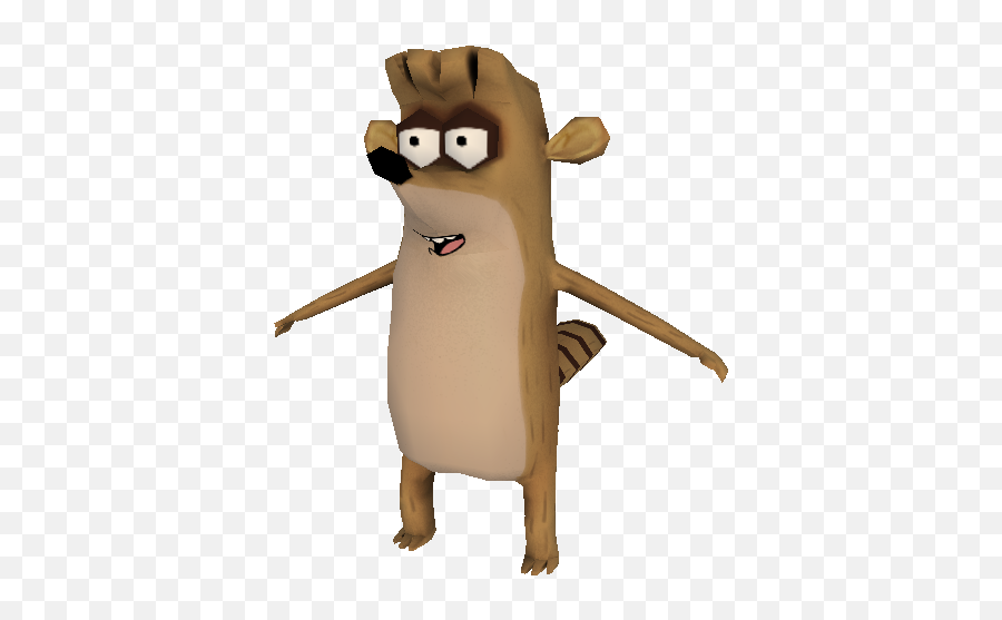 Rigby Png - Rigby Model Resource Emoji,Hairless Beaver Emoticon