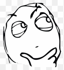 Hmm Thinking Face Emoji Know Your Meme - Rage Face Think,Emoji Meme