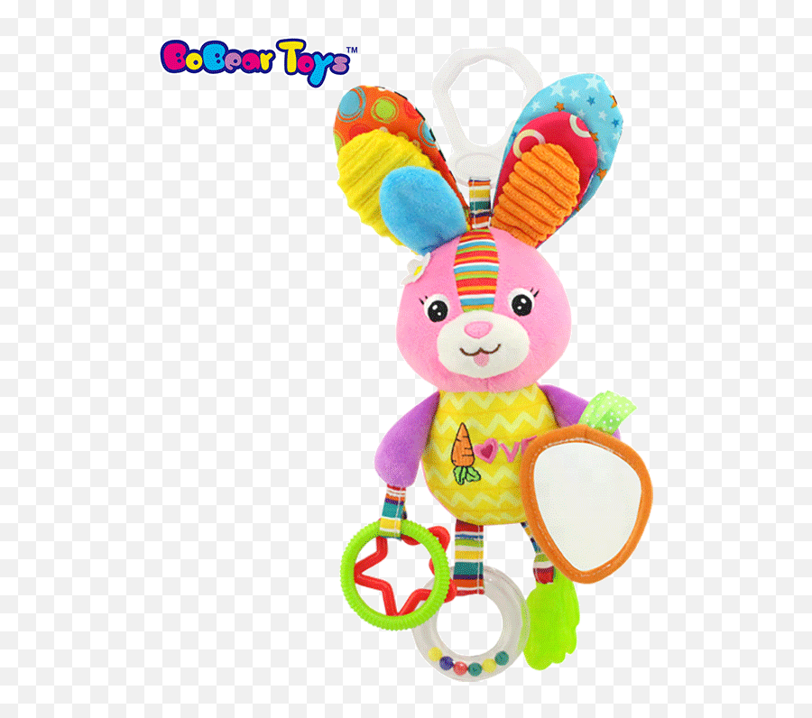 Bobeartoys Baby Rattle Hand Ring Bell - Brinquedos Para Bebê Recém Nascido Emoji,Emoticon Rabbit Plush