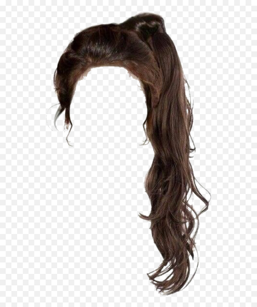 Long Hair Emoji - Shefalitayal Brown Hair Ponytail Png,Emoji With Natural Hair