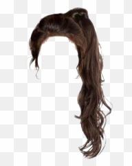 Long Hair Emoji - Shefalitayal Brown Hair Ponytail Png,Emoji With Natural Hair