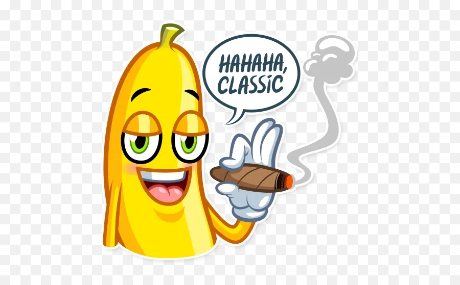 Banana Plátano Whatsapp Stickers - Stickers Cloud Sticker Emoji,Banana Emoticon From Behind