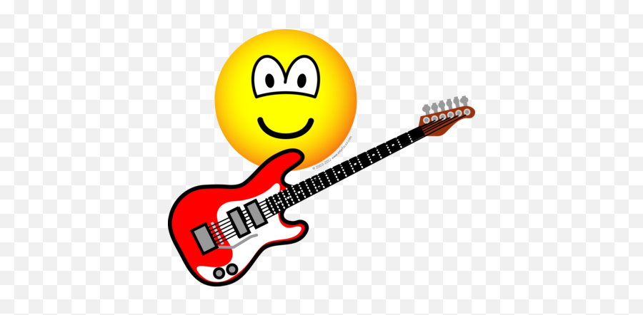 Electric Guitar Emoticon Emoticons Emofacescom - Happy Emoji,Emoticons _