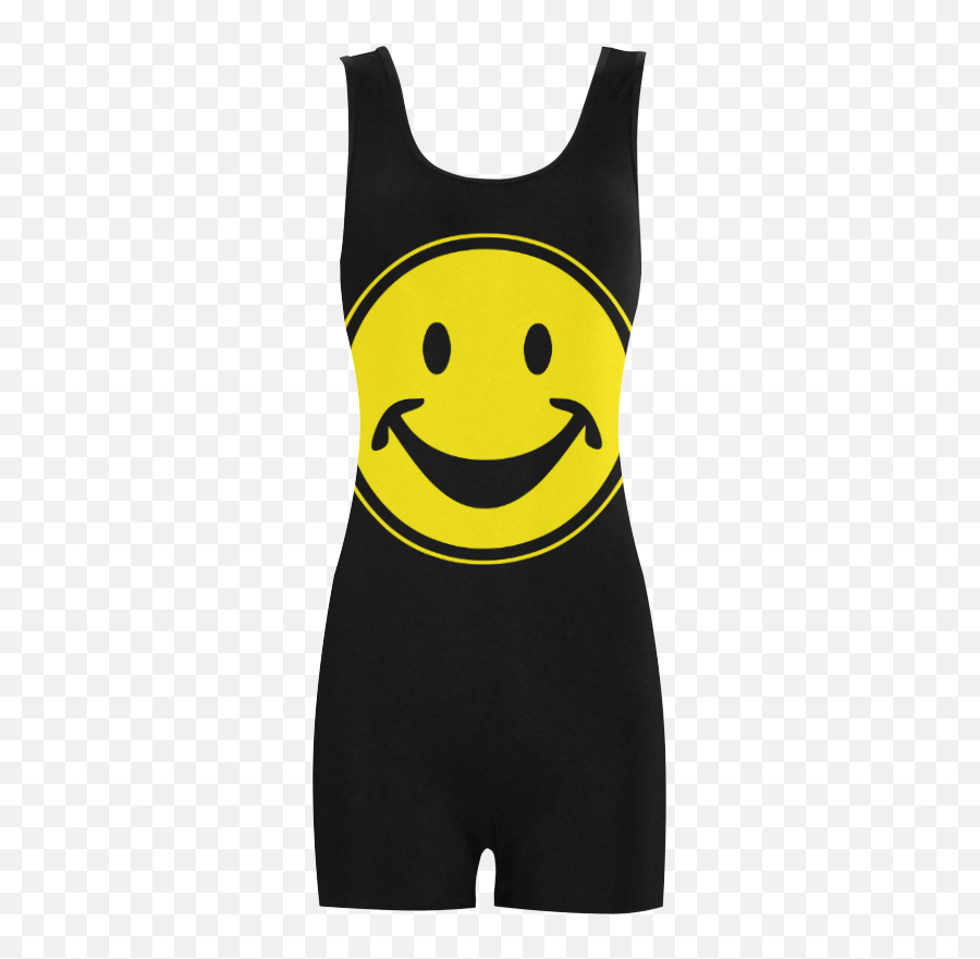 Funny Yellow Smiley For Happy People - Sleeveless Emoji,Two In The Pinky Emoticon