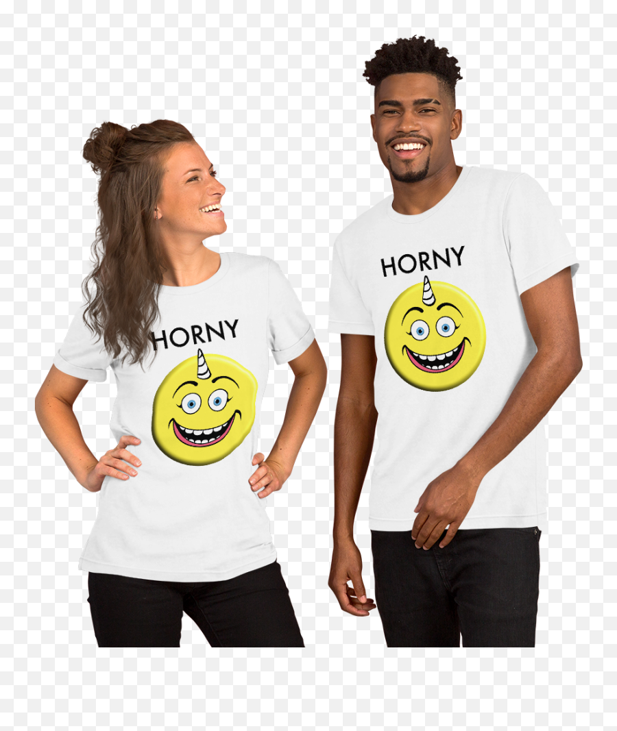 Emoji Horny,Men's Emoji Shirt