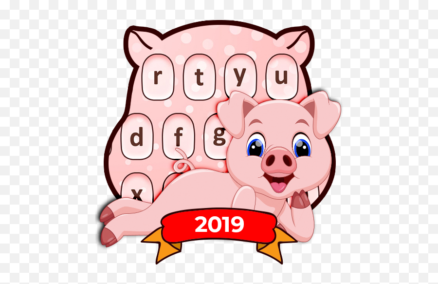 Cute Piggy - Keyboard Theme U2013 Aplikace Na Google Play Cute Pig Cartoon Emoji,Piggy Emoticons