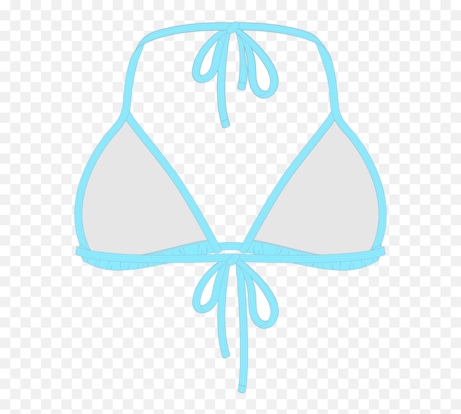 Off - Blue Bikini Top Ii Bikini Transparent Cartoon Jingfm For Teen Emoji,Emoji Bikini Top