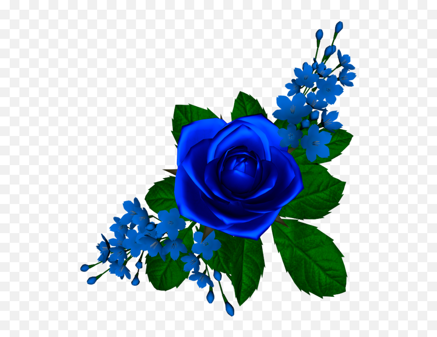 Rose Flower Png - Transparent Royal Blue Flower Png Emoji,Blue Rose Emoji