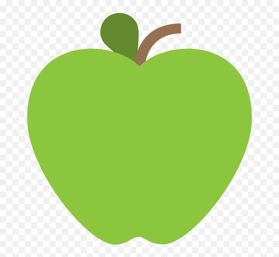 Green Apple Id 1599 Emojicouk - Apple Green Silhouette Png,Golden Heart Emoji